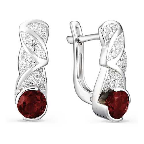 Серьги АЛЬКОР SILVER 02-0882 в Фианит-Ломбард