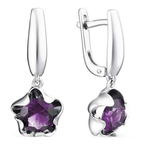 Серьги АЛЬКОР SILVER 02-1124 в Фианит-Ломбард