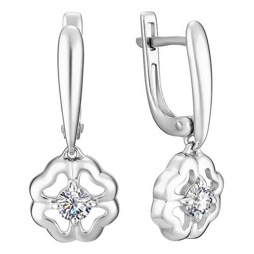 Серьги АЛЬКОР SILVER 02-1337 в Фианит-Ломбард
