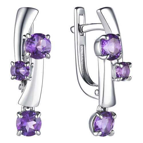 Серьги АЛЬКОР SILVER 02-1594 в Фианит-Ломбард