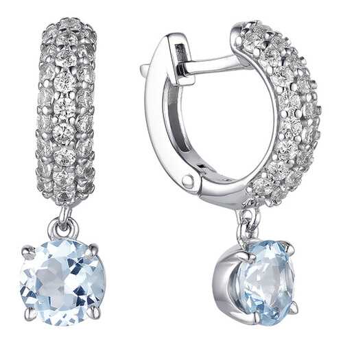 Серьги АЛЬКОР SILVER 02-1664 в Фианит-Ломбард