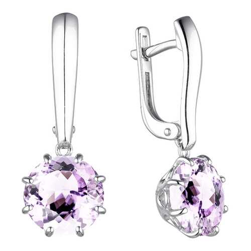 Серьги АЛЬКОР SILVER 02-1832 в Фианит-Ломбард