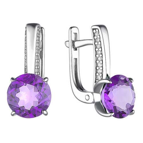 Серьги АЛЬКОР SILVER 02-1899 в Фианит-Ломбард