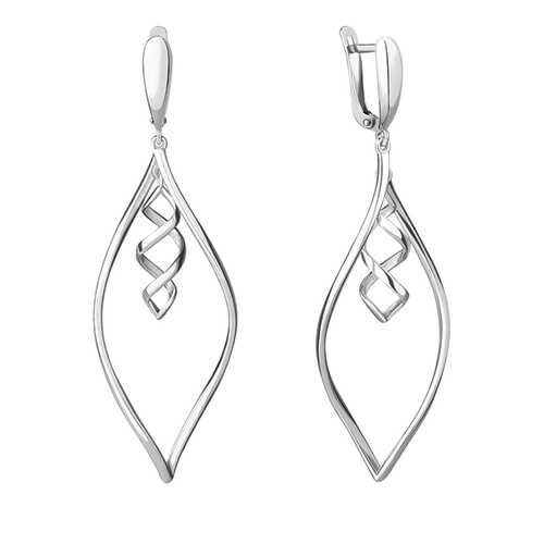 Серьги Aquamarine 32054.5 в Фианит-Ломбард