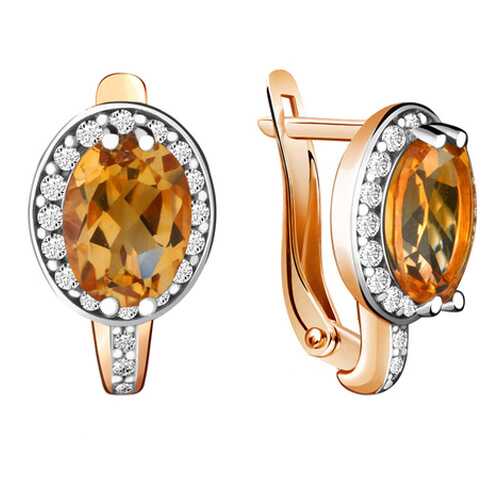 Серьги Aquamarine 4413706А в Фианит-Ломбард