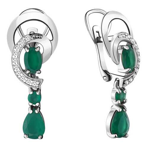 Серьги Aquamarine 4431509А.5 в Фианит-Ломбард