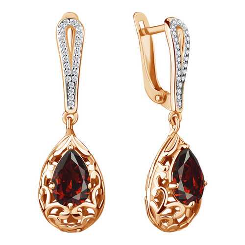 Серьги Aquamarine 4438203А в Фианит-Ломбард