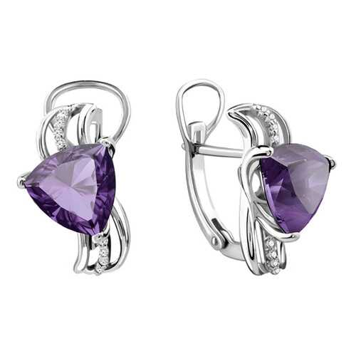 Серьги Aquamarine 4439104А.5 в Фианит-Ломбард