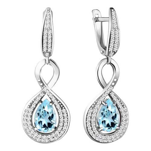 Серьги Aquamarine 4449702А.5 в Фианит-Ломбард