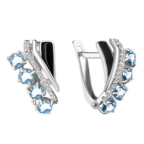 Серьги Aquamarine 4464805А.5 в Фианит-Ломбард