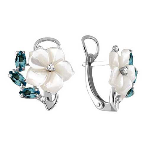 Серьги Aquamarine 4470708.5 в Фианит-Ломбард