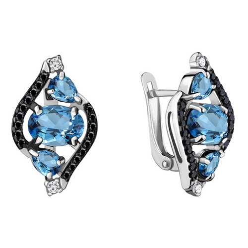 Серьги Aquamarine 4474605Ч.5 в Фианит-Ломбард