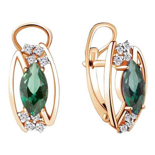 Серьги Aquamarine 44860503А в Фианит-Ломбард