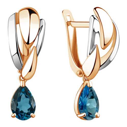 Серьги Aquamarine 4489608 в Фианит-Ломбард