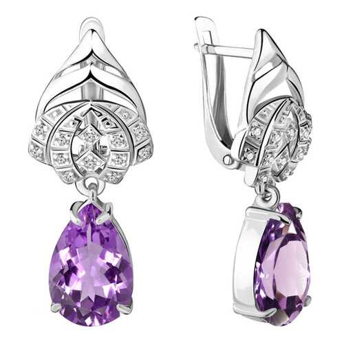 Серьги Aquamarine 4492204А.5 в Фианит-Ломбард