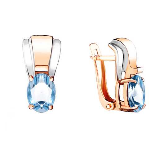Серьги Aquamarine 4492905.6 в Фианит-Ломбард