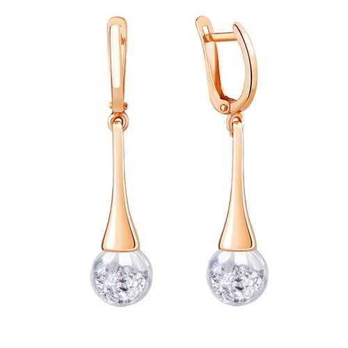 Серьги Aquamarine 46848 в Фианит-Ломбард