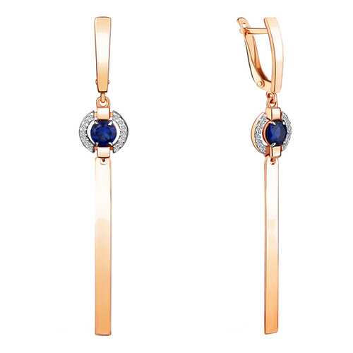 Серьги Aquamarine 46852АБ в Фианит-Ломбард