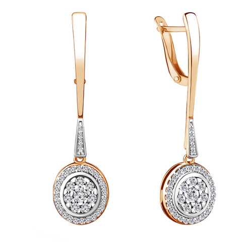 Серьги Aquamarine 46988А.6 в Фианит-Ломбард