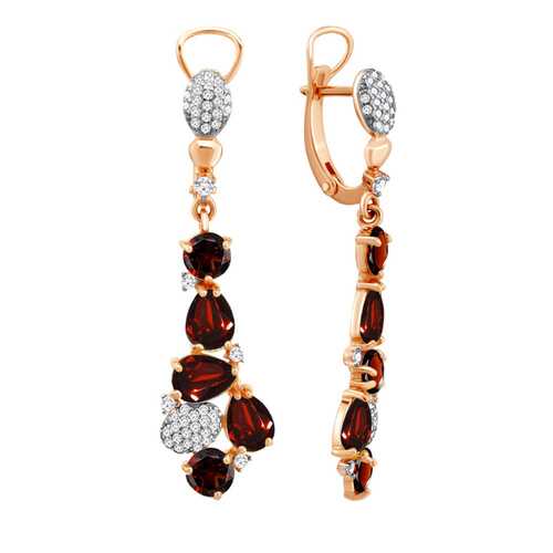 Серьги Aquamarine 4706603А.6 в Фианит-Ломбард