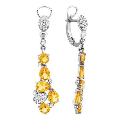Серьги Aquamarine 4706606А.5 в Фианит-Ломбард