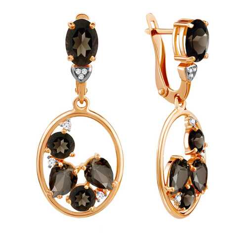 Серьги Aquamarine 4707101А.6 в Фианит-Ломбард