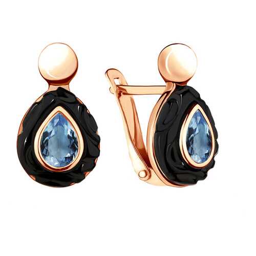 Серьги Aquamarine 4712708.6 в Фианит-Ломбард