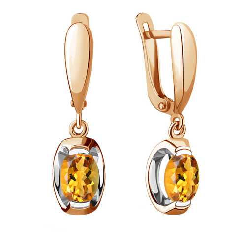 Серьги Aquamarine 4717306.6 в Фианит-Ломбард