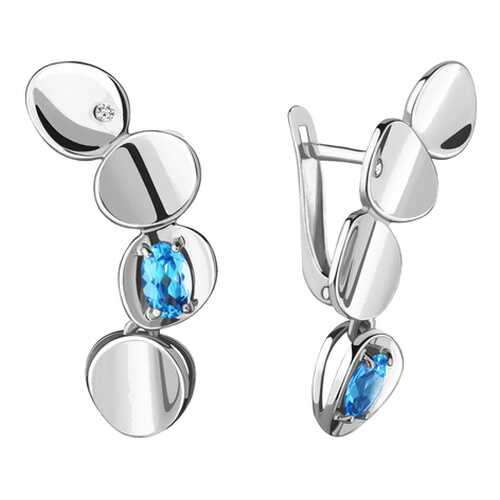 Серьги Aquamarine 4718105А.5 в Фианит-Ломбард