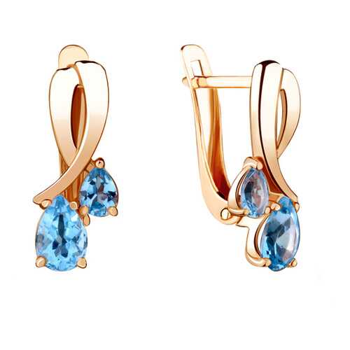 Серьги Aquamarine 4721505.6 в Фианит-Ломбард