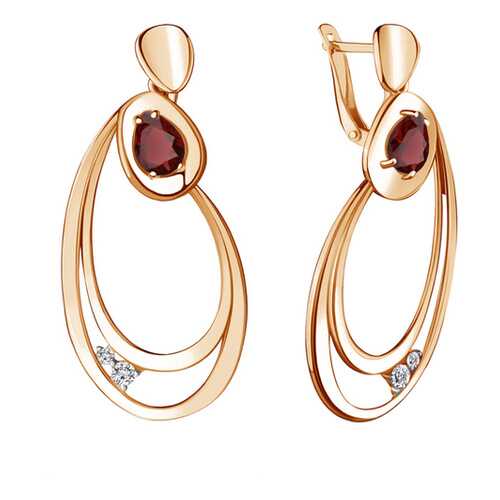 Серьги Aquamarine 4722003.6 в Фианит-Ломбард