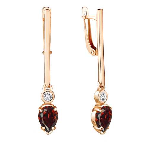 Серьги Aquamarine 4725403А.6 в Фианит-Ломбард