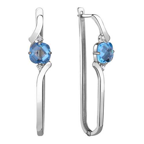 Серьги Aquamarine 4725592А.5 в Фианит-Ломбард