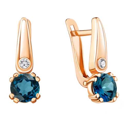 Серьги Aquamarine 4731608А.6 в Фианит-Ломбард