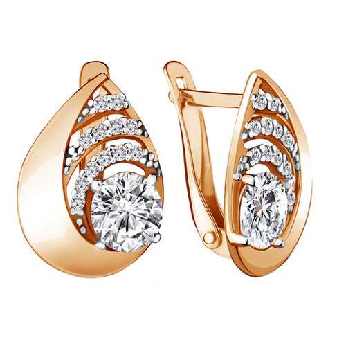 Серьги Aquamarine 48037А.6 в Фианит-Ломбард