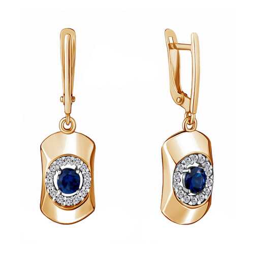 Серьги Aquamarine 48149АБ.6 в Фианит-Ломбард