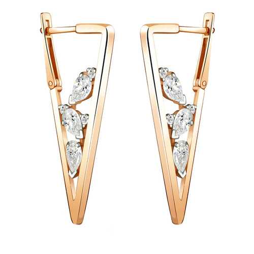 Серьги Aquamarine 48219А.6 в Фианит-Ломбард
