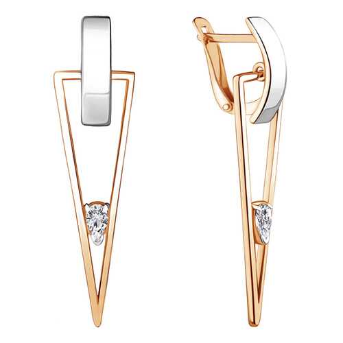 Серьги Aquamarine 48266.6 в Фианит-Ломбард