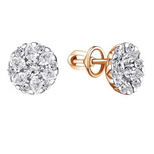 Серьги Aquamarine 48336А.6 в Фианит-Ломбард
