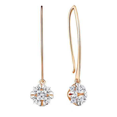 Серьги Aquamarine 48343А.6 в Фианит-Ломбард