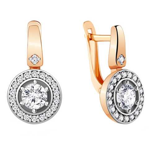 Серьги Aquamarine 48354А.6 в Фианит-Ломбард