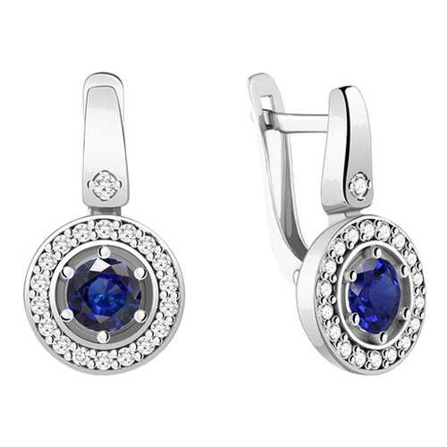 Серьги Aquamarine 48354АБ.5 в Фианит-Ломбард