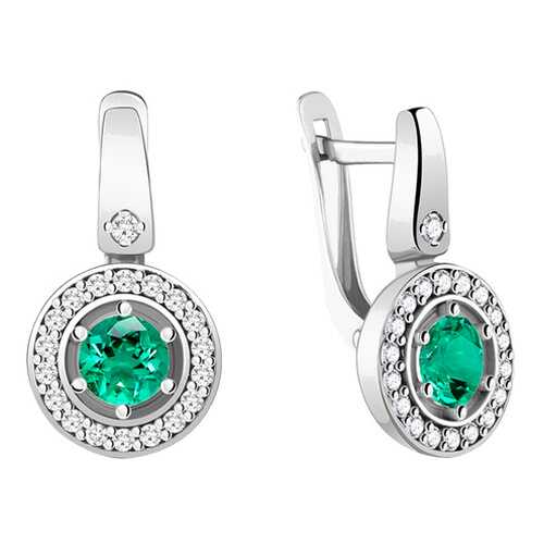 Серьги Aquamarine 48354АГ.5 в Фианит-Ломбард
