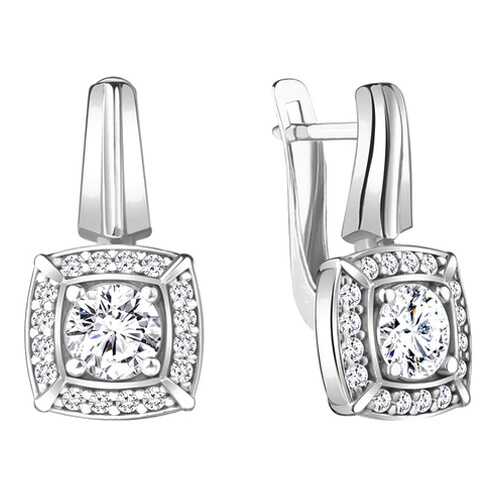 Серьги Aquamarine 48356А.5 в Фианит-Ломбард