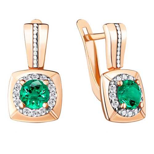 Серьги Aquamarine 48357АГ.6 в Фианит-Ломбард