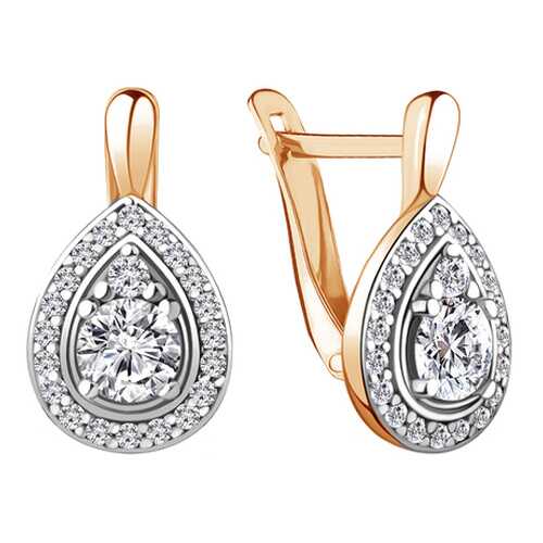 Серьги Aquamarine 48359А.6 в Фианит-Ломбард