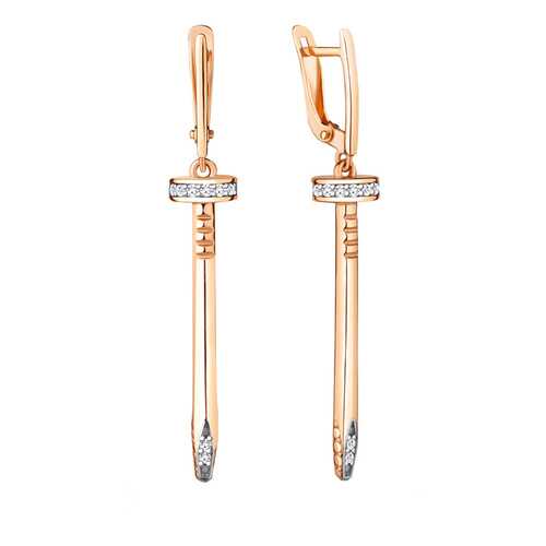 Серьги Aquamarine 48381А.6 в Фианит-Ломбард