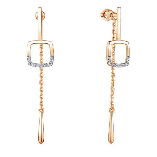 Серьги Aquamarine 48419А.6 в Фианит-Ломбард