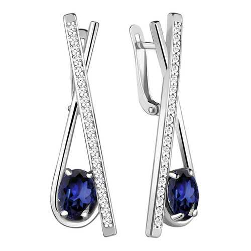 Серьги Aquamarine 48468АБ.5 в Фианит-Ломбард