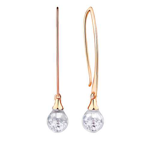 Серьги Aquamarine 48518.6 в Фианит-Ломбард